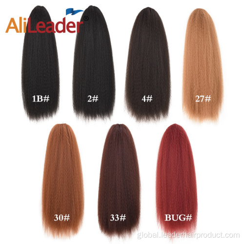 China Kinky Straight Synthetic Drawstring Ponytails Hair Extension Manufactory